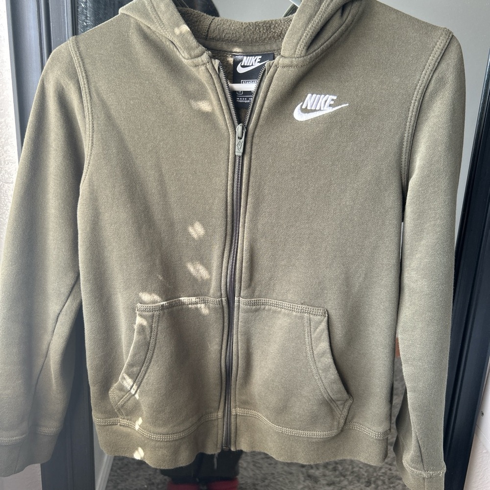 Nike Kids Olive Green Hoodie